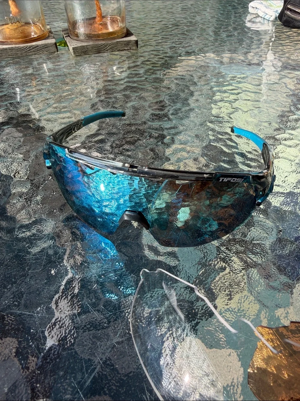 Tifosi Sledge Lite cycling/baseball sunglasses with 3 lenses